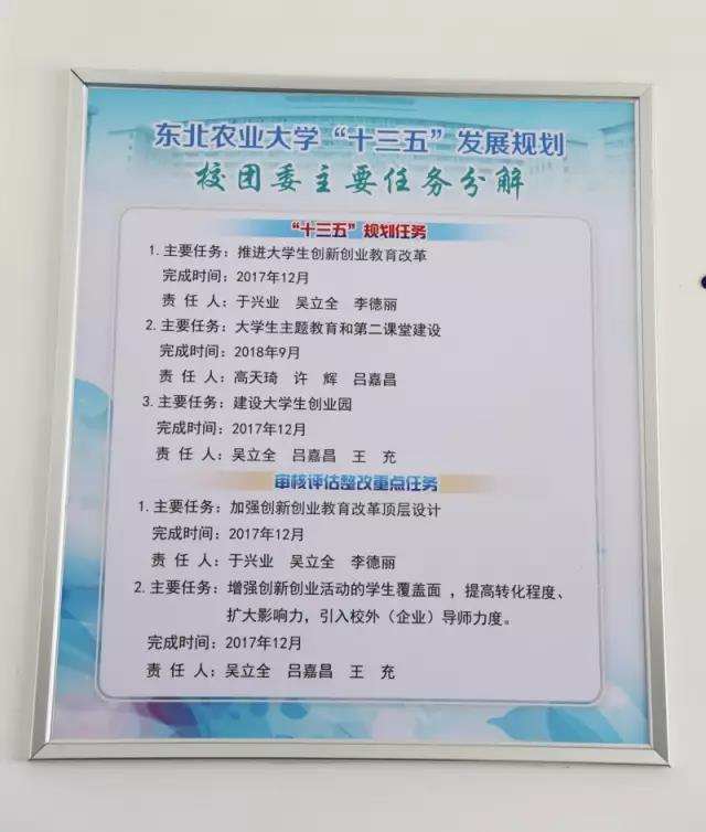 我校“十三五”发展规划,校团委主要任务分解